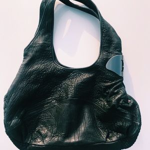 Halston Heritage Pebbled Leather Hobo